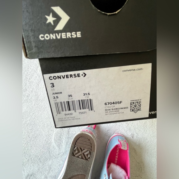 Converse Chuck Taylor All Star Athletic Shoes Kids Junior size 3 - Picture 6 of 11